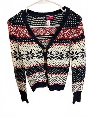 Fair Isle Vintage Nordic Holiday Sweater size small